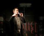 Comedian performs